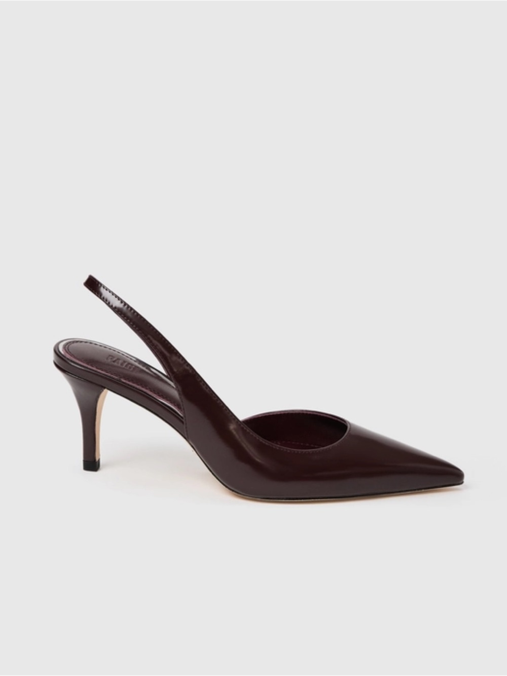 Paige Aven Slingbacks Pumps Bordeaux red shoes high heels Revolve 8.5